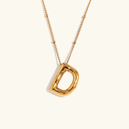 Gold Initial Necklace | Hypoallergenic 18k Gold-Plated Pendant 50