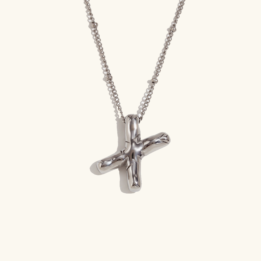 Gold Initial Necklace | Hypoallergenic 18k Gold-Plated Pendant 54