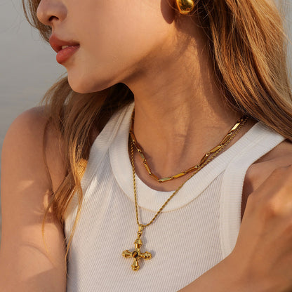 Gold Necklace | 18k Gold Plated with Hypoallergenic Design 2