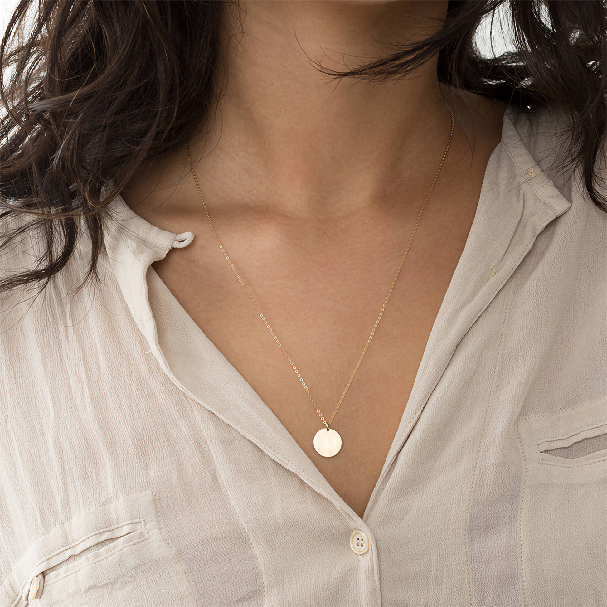 Gold Necklace | Durable Stainless Steel-Plated 14k Gold Chain with Adjustable Length 1