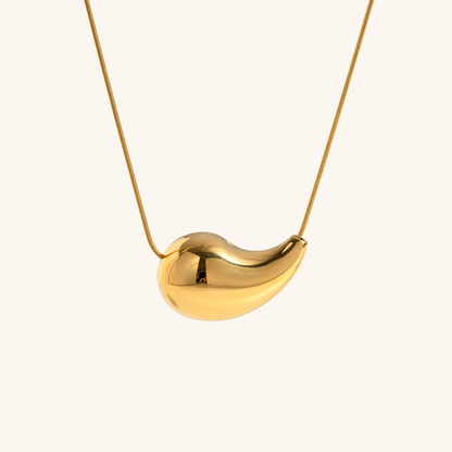 Gold Necklace | Hypoallergenic 18k Gold Plated Teardrop Design 0