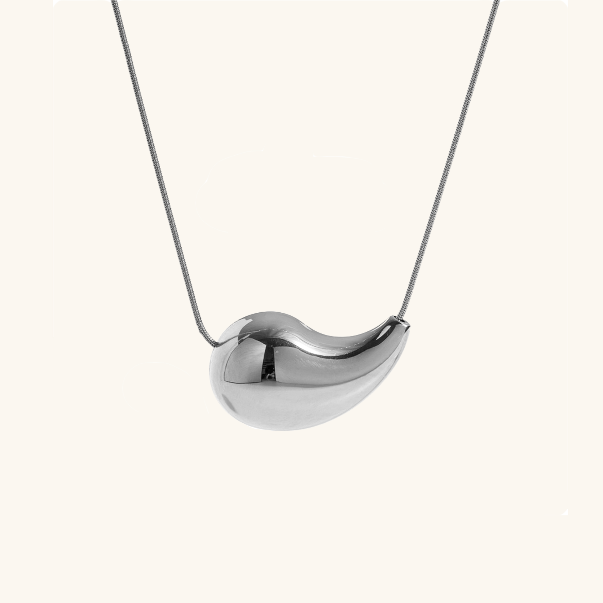 Gold Necklace | Hypoallergenic 18k Gold Plated Teardrop Design 2