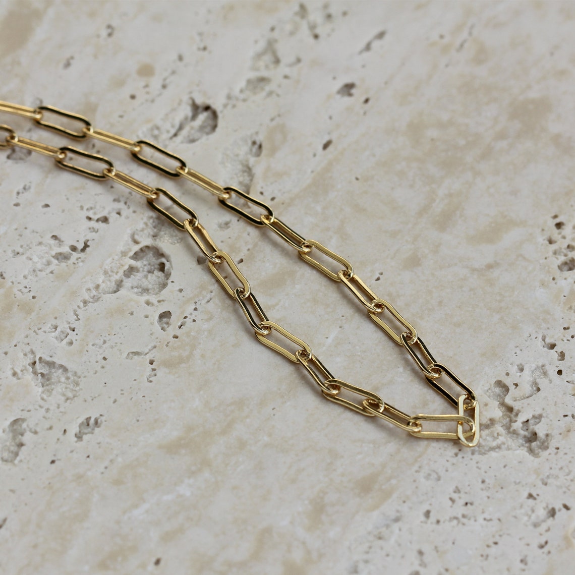 Gold Necklace | Tarnish Resistant Stainless Steel Chain with Vintage Elegance 3