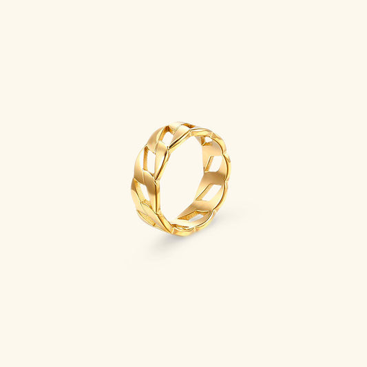 Gold Ring | Minimalist 14k Gold Plated Stainless Steel for Women 0