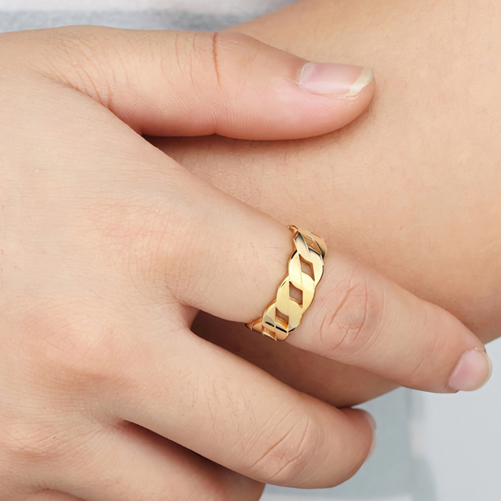 Gold Ring | Minimalist 14k Gold Plated Stainless Steel for Women 1