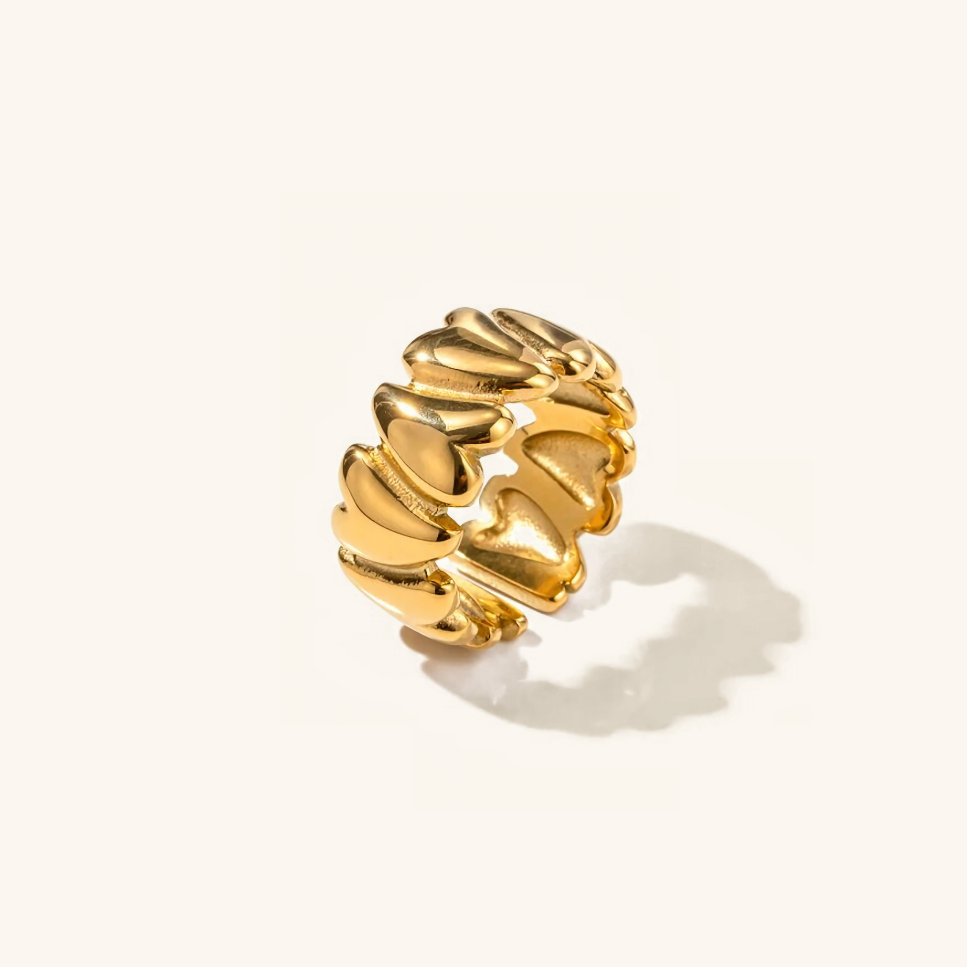 Gold Ring for Women | Ethically Sourced 18k Gold-Plated Stainless Steel 0