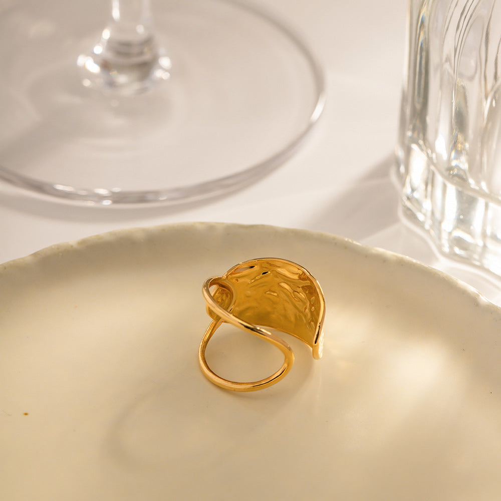 Gold Ring for Women | Minimalist Stainless Steel with 18k Gold Plating 6