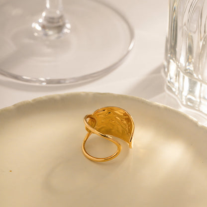 Gold Ring for Women | Minimalist Stainless Steel with 18k Gold Plating 6