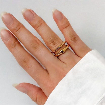 Gold Stacker Ring | Sleek Design with Ethically Sourced Materials 1