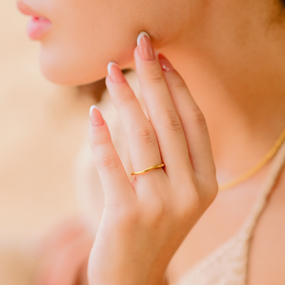 Gold Stacker Ring | Sleek Design with Ethically Sourced Materials 2