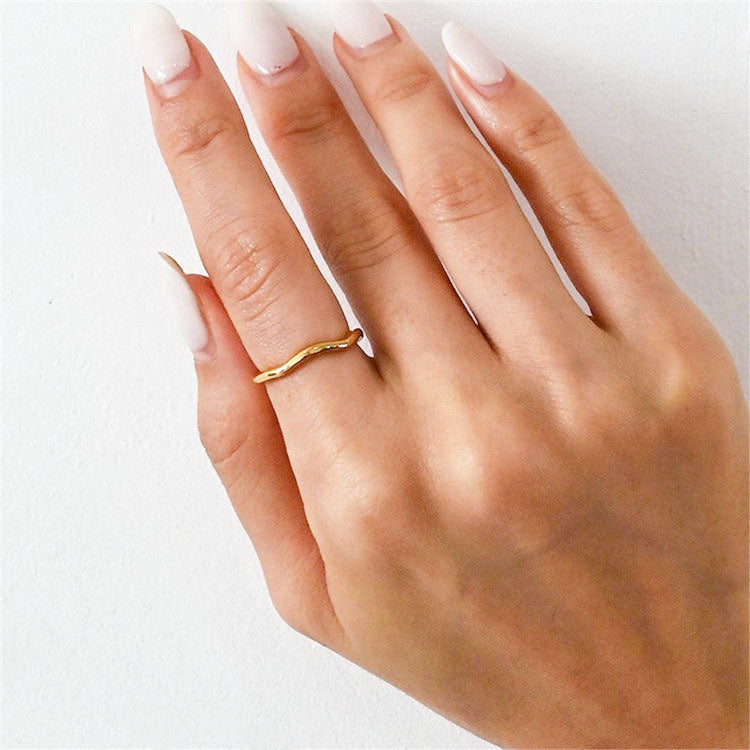 Gold Stacker Ring | Sleek Design with Ethically Sourced Materials 3
