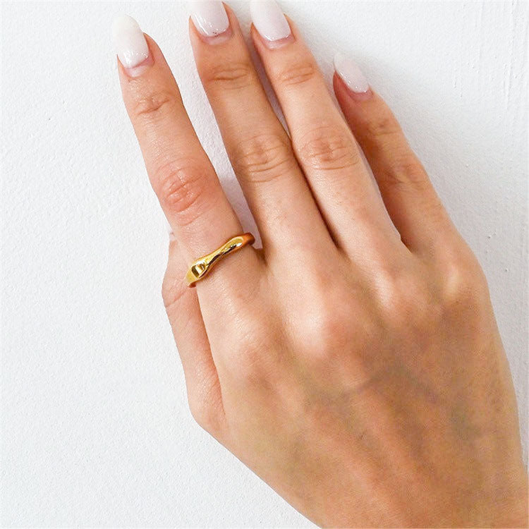 Gold Stacker Ring | Sleek Design with Ethically Sourced Materials 4