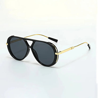 Gradient Aviator Sunglasses | Oversized Retro Design with UV400 Protection 4