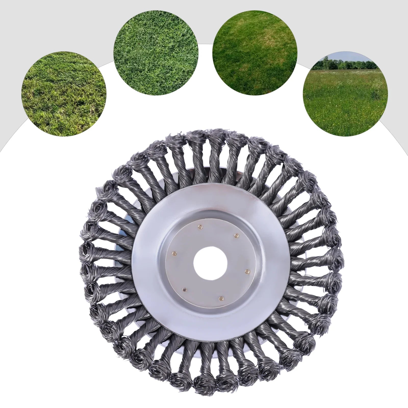Grass Trimmer Head | Durable 15 cm Steel Wire for Efficient Weeding 3