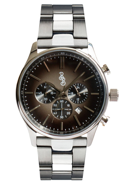 Szary Retro Chronograf