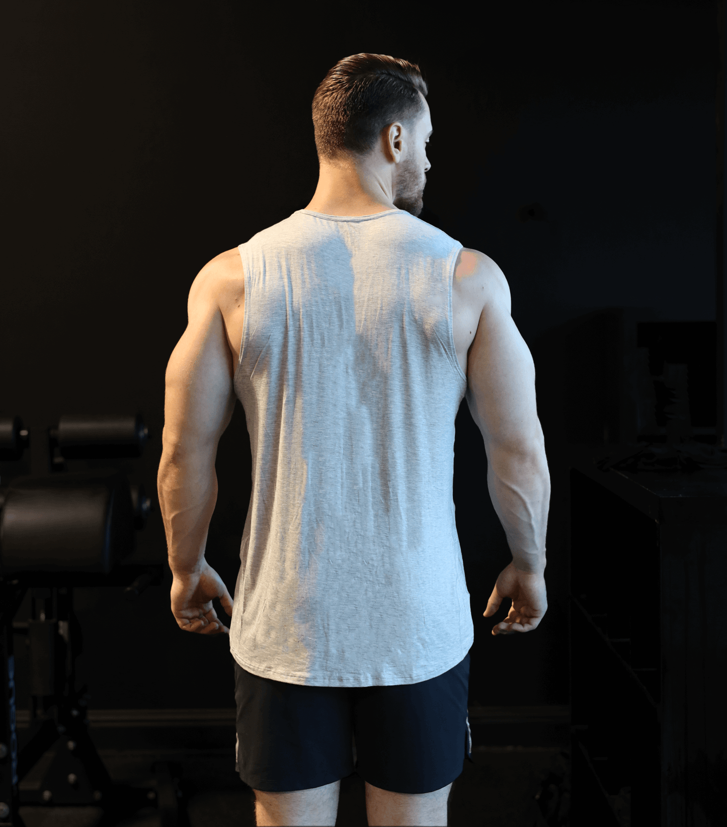 Bamboo Aerotech Tank - Heather Grijs