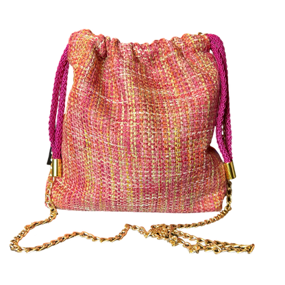Pop Art Equestrian Vintage Scarf Drawstring Crossbody Bag