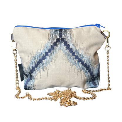 Ribbons Vintage Silk Scarf Crossbody Bag