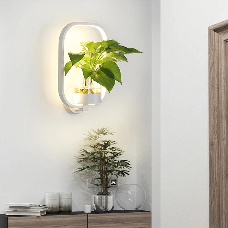 Noordse plantenwandlamp