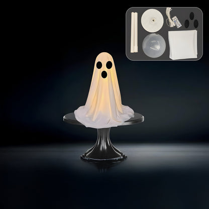 Halloween Ghost Decor | LED Illuminated Adjustable Height for Indoor and Outdoor Halloween Decorations 5