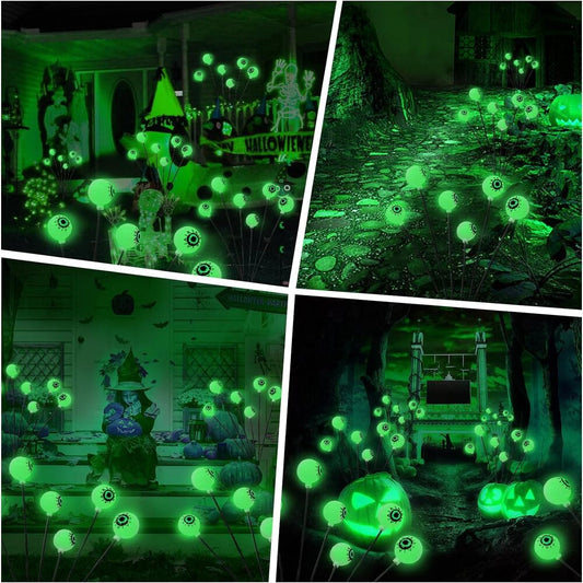Halloween Outdoor Solar Lights | Spooky Eyeball Decor with Two Modes 0