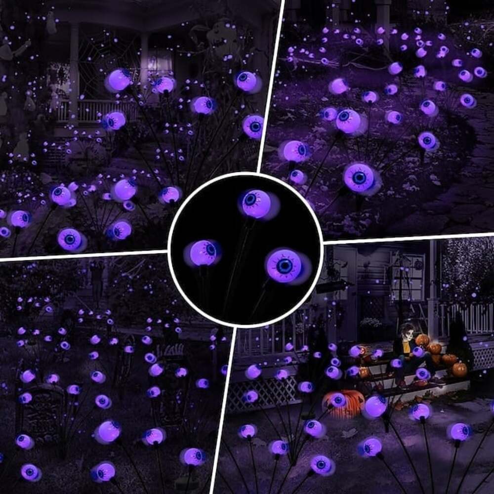 Halloween Outdoor Solar Lights | Spooky Eyeball Decor with Two Modes 3