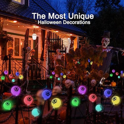 Halloween Outdoor Solar Lights | Spooky Eyeball Decor with Two Modes 6