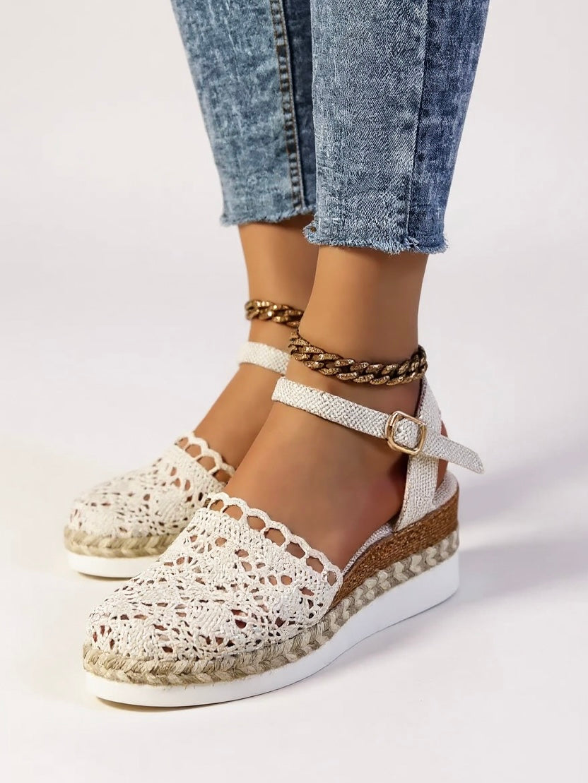 Handcrafted Crochet Platform Sandals | Comfortable Boho Chic Summer Footwear for Women 0