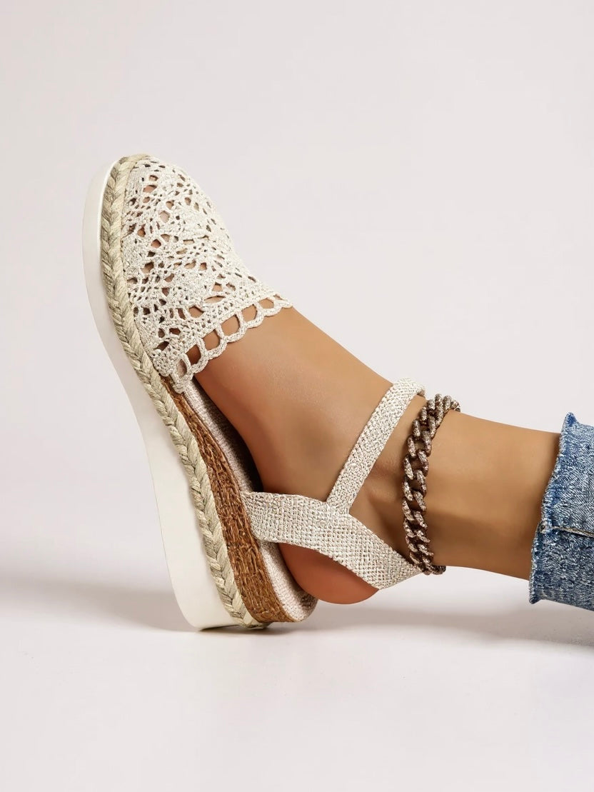 Handcrafted Crochet Platform Sandals | Comfortable Boho Chic Summer Footwear for Women 3
