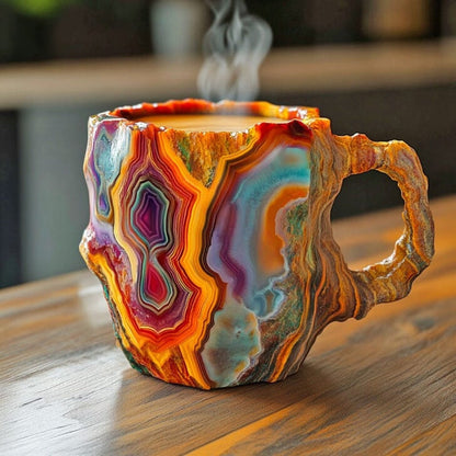 Handcrafted Mineral Crystal Mug | Unique Design with Insulating Properties 2