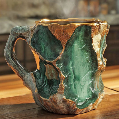 Handcrafted Mineral Crystal Mug | Unique Design with Insulating Properties 3
