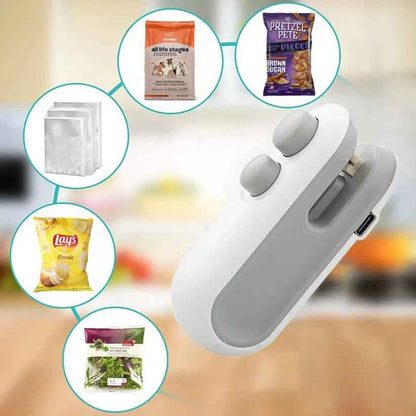 Handheld Food Sealer | Compact 2-in-1 Tool for Airtight Freshness 3