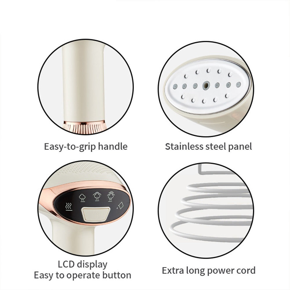 Handheld Travel Garment Steamer | 2-in-1 Quick Heat-Up for Wrinkle-Free Clothes 1