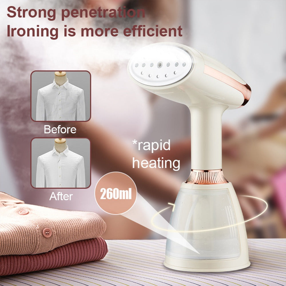 Handheld Travel Garment Steamer | 2-in-1 Quick Heat-Up for Wrinkle-Free Clothes 3