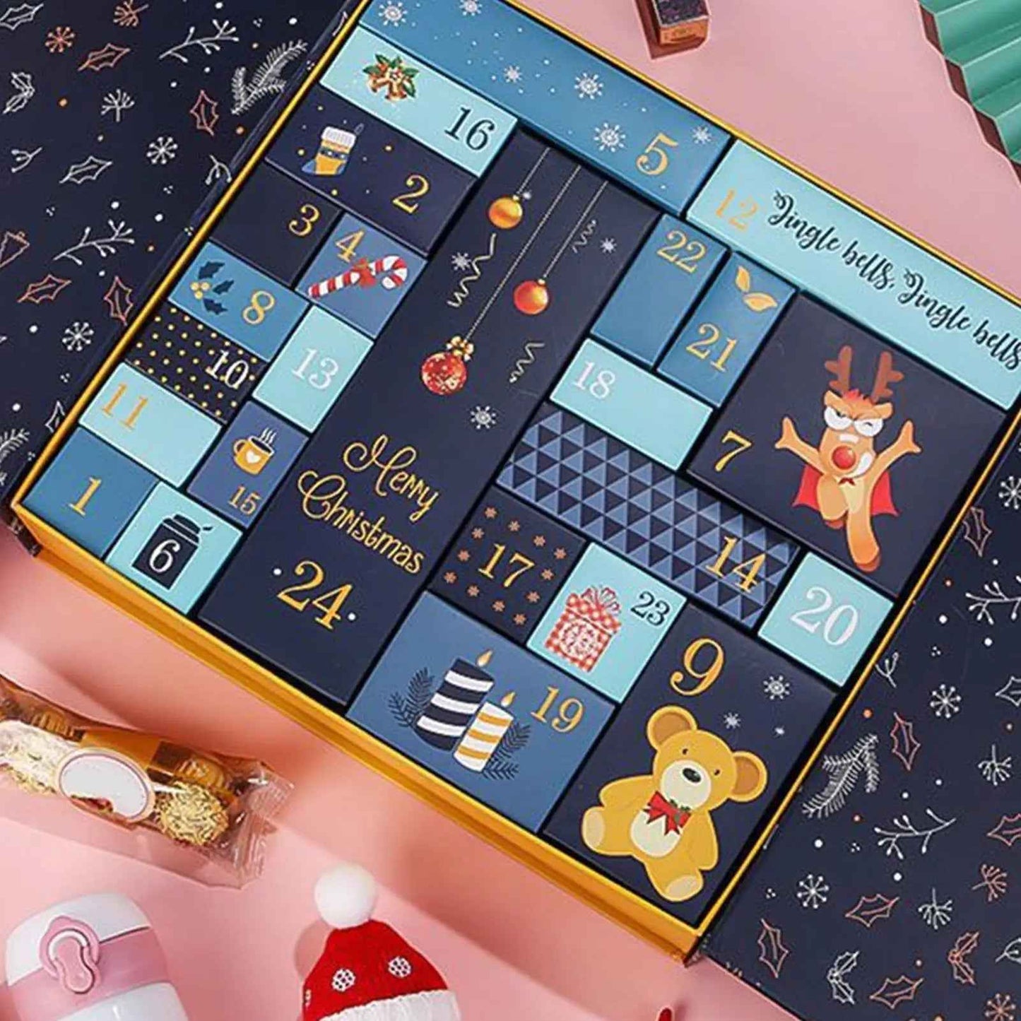 Handmade Advent Calendar | 24 Fillable Gift Boxes for Holiday Fun 1