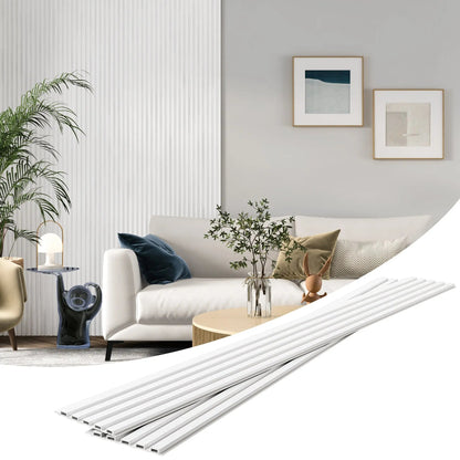 Hausvita 48 x 6 inch WPC lattenwandpaneel (16 stuks)