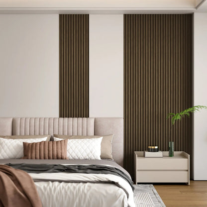 Hausvita 48 x 6 inch WPC lattenwandpaneel (16 stuks)