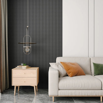Hausvita 48 x 6 inch WPC lattenwandpaneel (16 stuks)