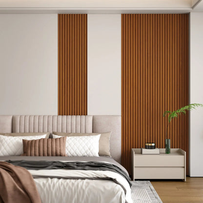 Hausvita 48 x 6 inch WPC lattenwandpaneel (16 stuks)