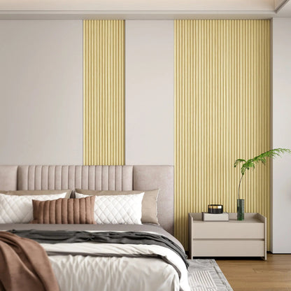 Hausvita 48 x 6 inch WPC lattenwandpaneel (16 stuks)