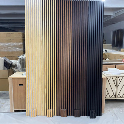 Hausvita Akustische Massivholz Lamellenwandpaneele (2 Paneele pro Karton) - Großhandel