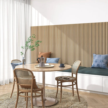 Hausvita Akustische Massivholz Lamellenwandpaneele (2 Paneele pro Karton) - Großhandel