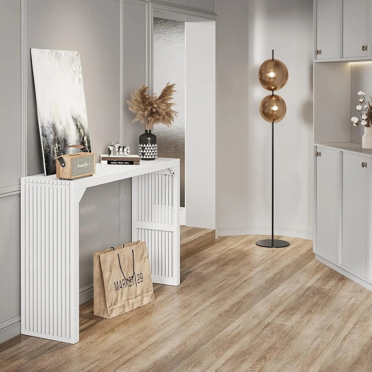 Hausvita HiKingQueens 35" matbänk, inomhus träbänk för hall, vardagsrum, kök och sovrum (natur, lång bänk)