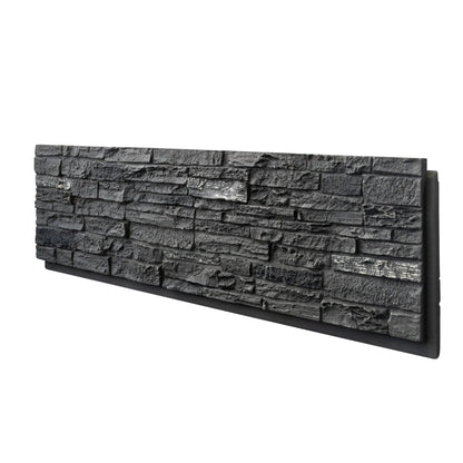 Hausvita Falsk Stenväggsbeklädnadspanel, PU Stenfanér Exteriör, 46.46" x 13"