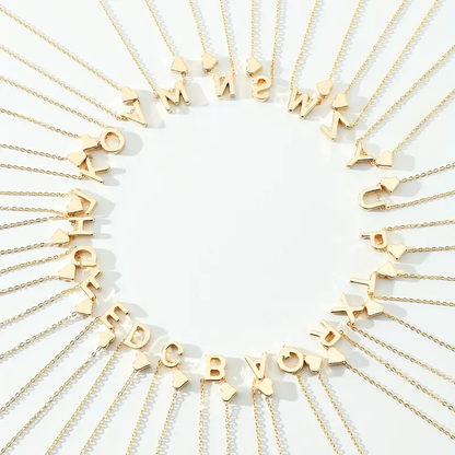 Heart Initial Necklace | Personalizable 18k Gold Plated Pendant 4
