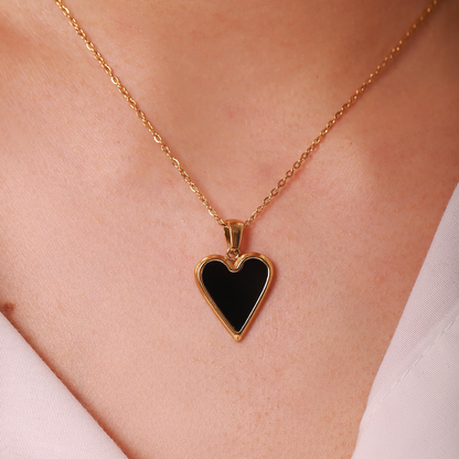 Heart Pendant Necklace | Waterproof Gold Chain with Adjustable Length 5
