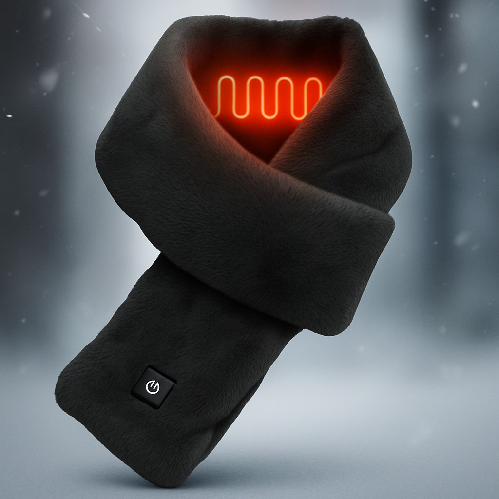 Heated Fleece Scarf | USB-Powered Warmth with Adjustable Heat Levels 0