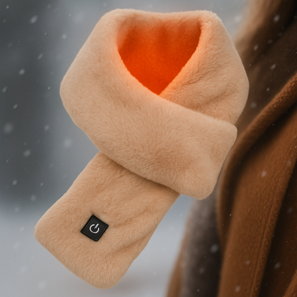 Heated Fleece Scarf | USB-Powered Warmth with Adjustable Heat Levels 4