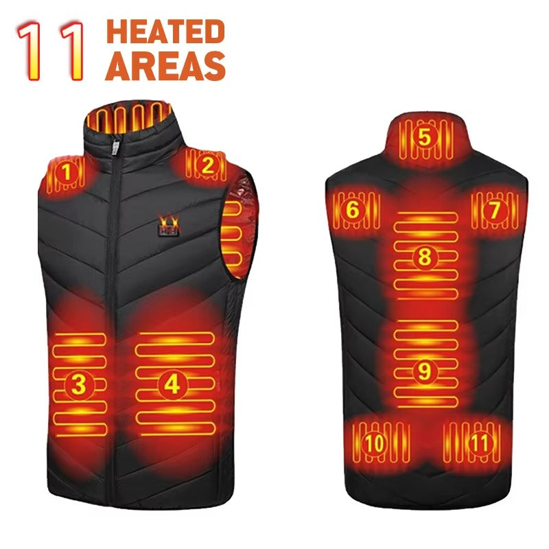 Heated Women's Vest | Dual-Control with 9 Adjustable Heating Zones 6