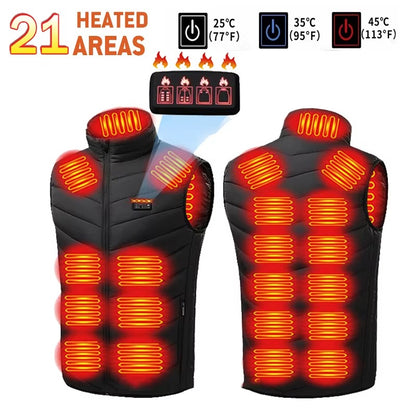 Heated Women's Vest | Dual-Control with 9 Adjustable Heating Zones 9